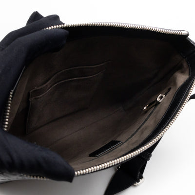 Small Messenger Black Guccissima Leather