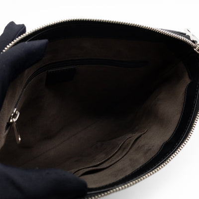 Small Messenger Black Guccissima Leather