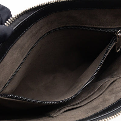 Small Messenger Black Guccissima Leather