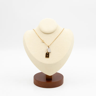 Nanogram Name Tag Necklace Gold & Silver