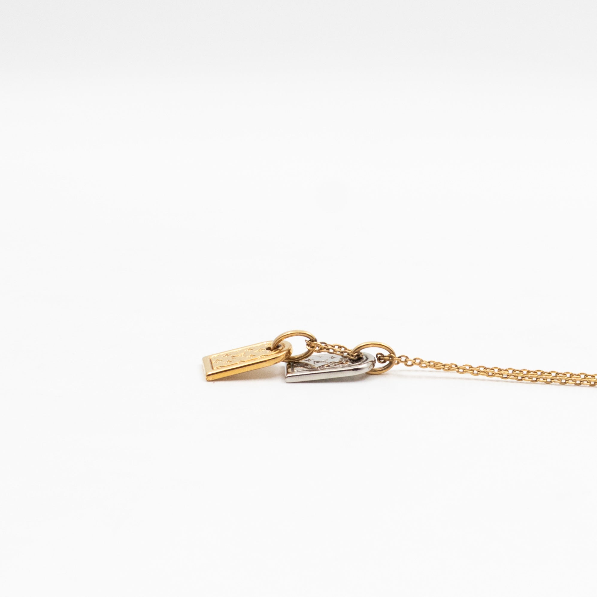 Nanogram Name Tag Necklace Gold & Silver