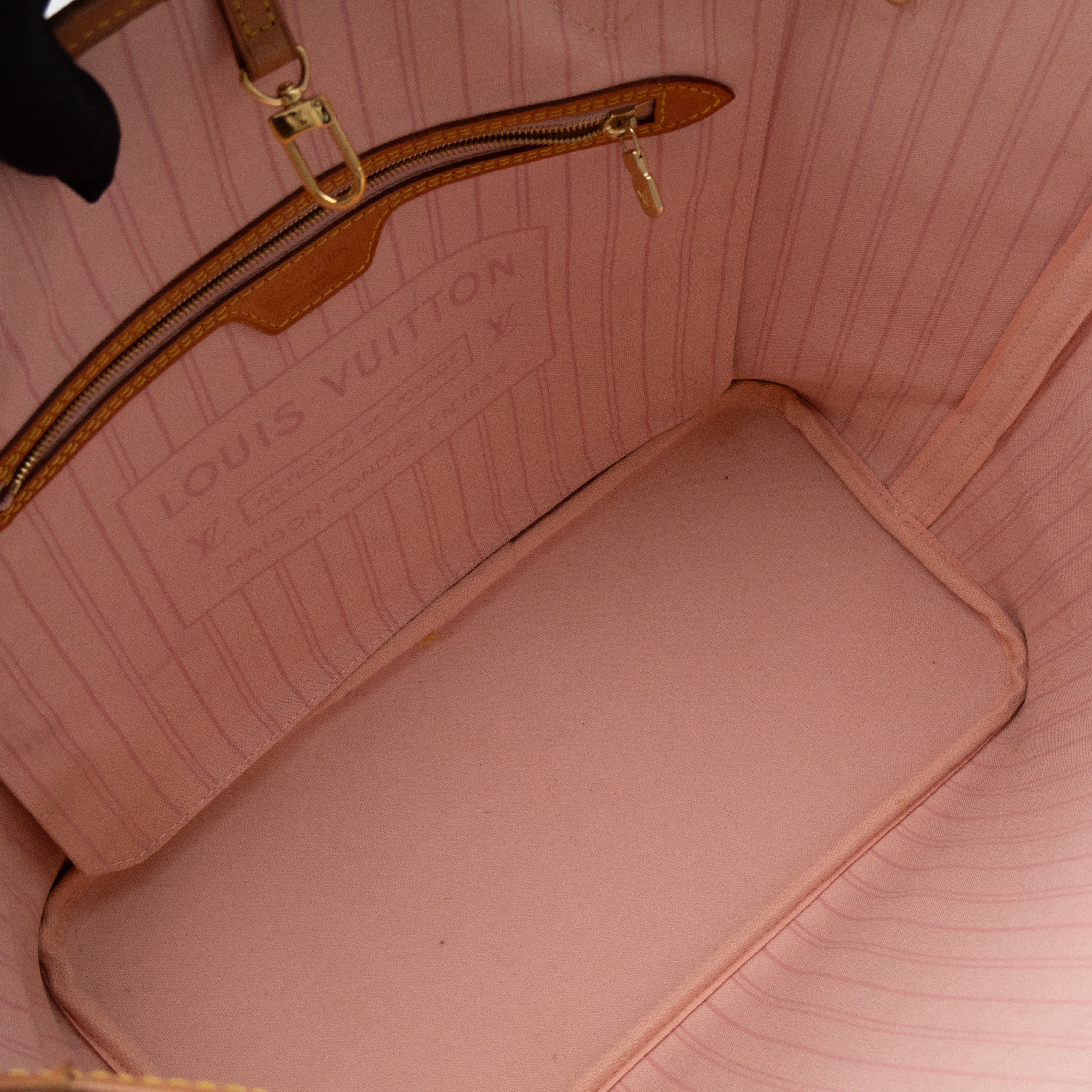 Neverfull MM with Pochette Damier Azur