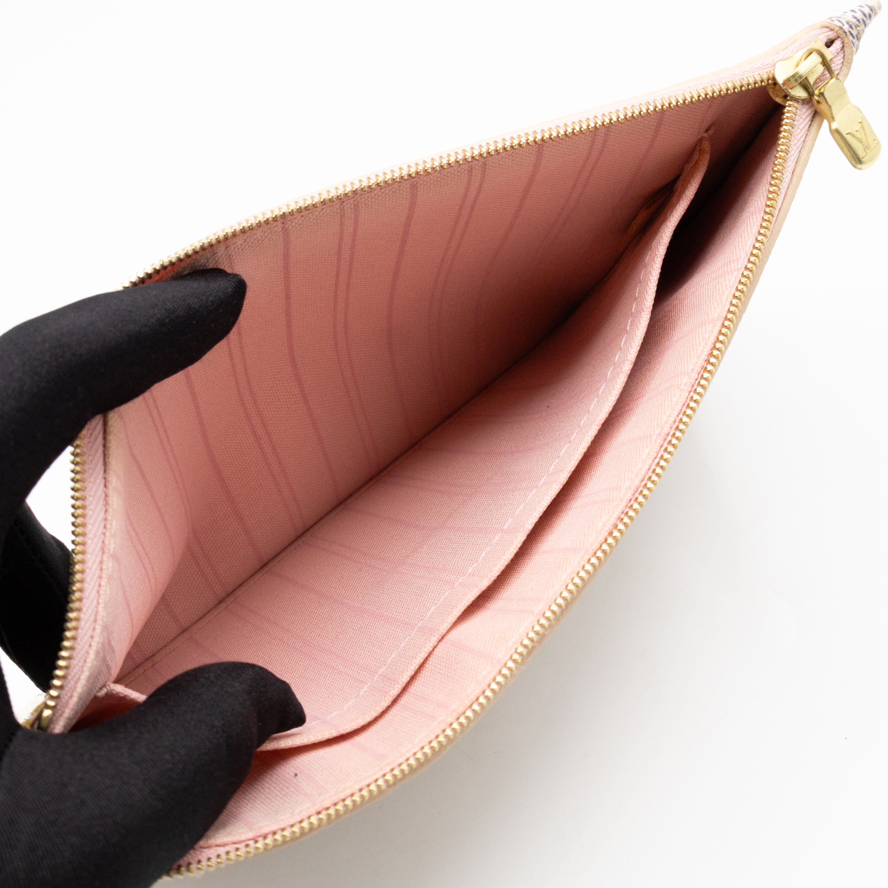 Neverfull MM with Pochette Damier Azur