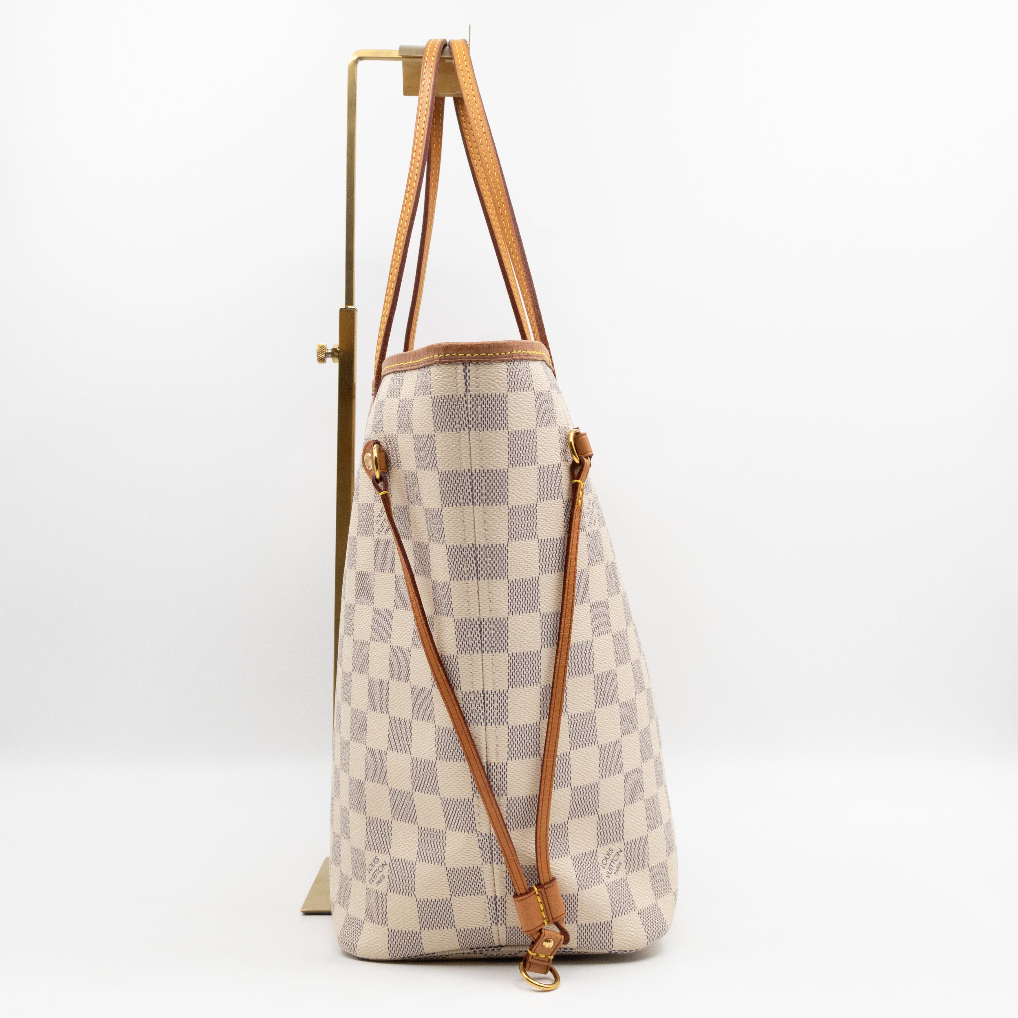 Neverfull MM with Pochette Damier Azur