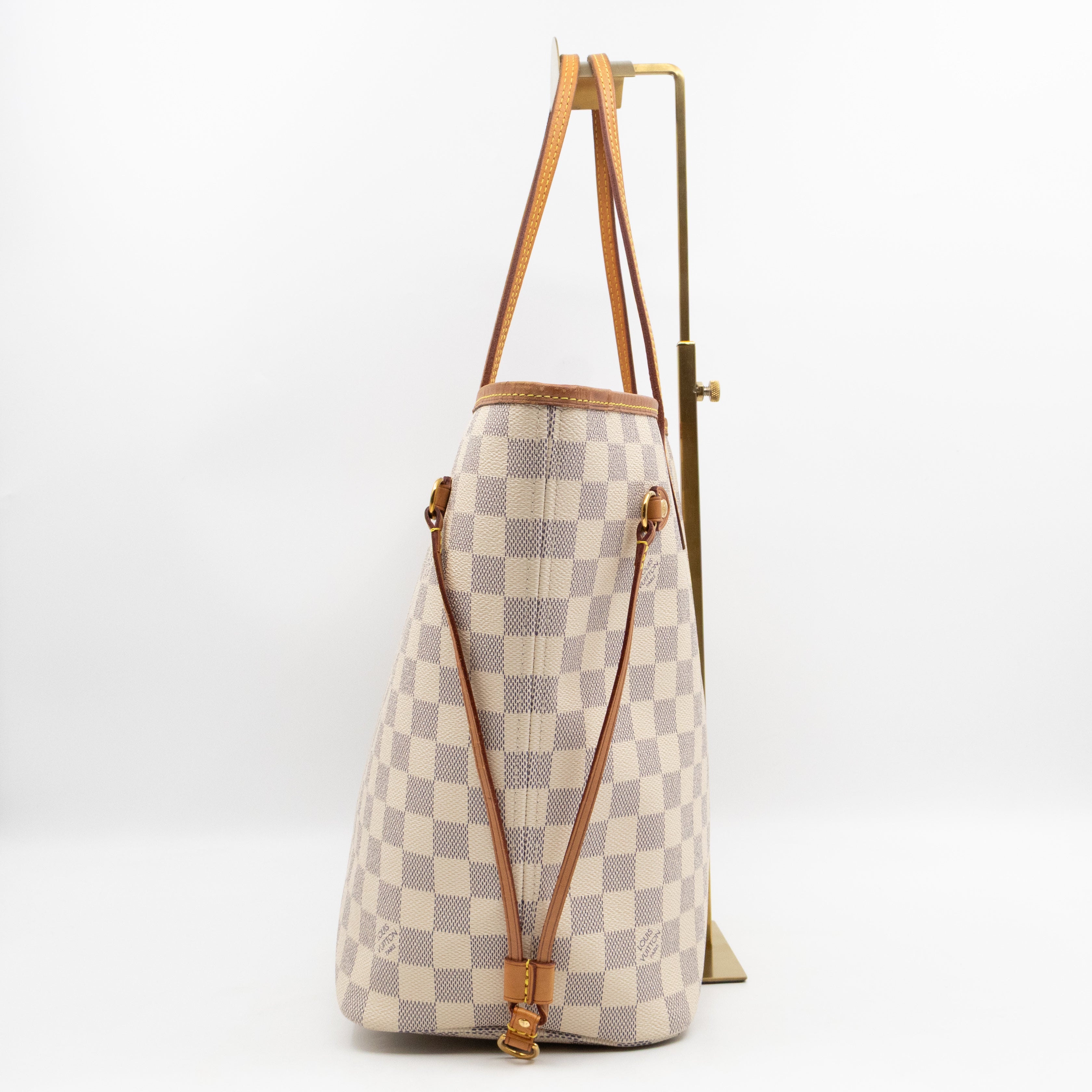 Neverfull MM with Pochette Damier Azur
