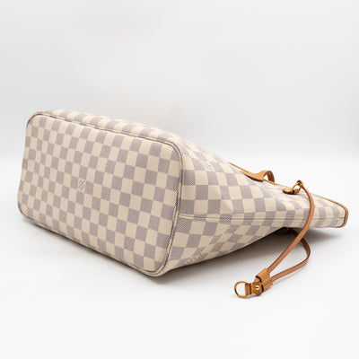 Neverfull MM with Pochette Damier Azur