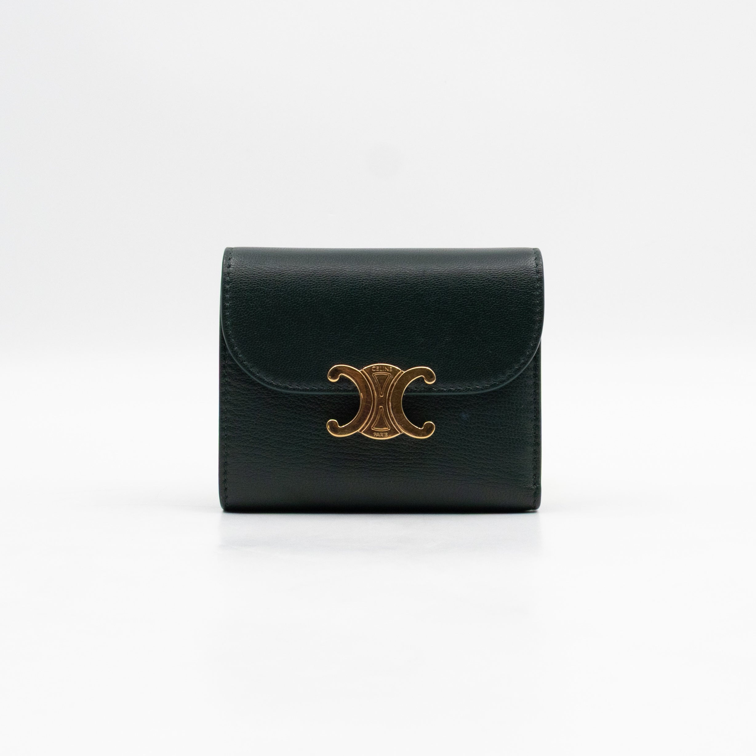 Triomphe Small Flap Wallet Amazone Leather