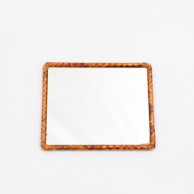 Twist Lock Clutch Intrecciato Orange Snakeskin