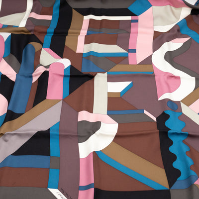 Silk Scarf 90 New Hermes Perspective Cavaliere Pink