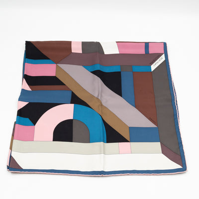 Silk Scarf 90 New Hermes Perspective Cavaliere Pink