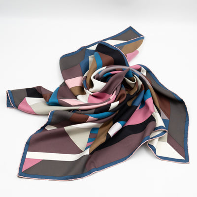 Silk Scarf 90 New Hermes Perspective Cavaliere Pink