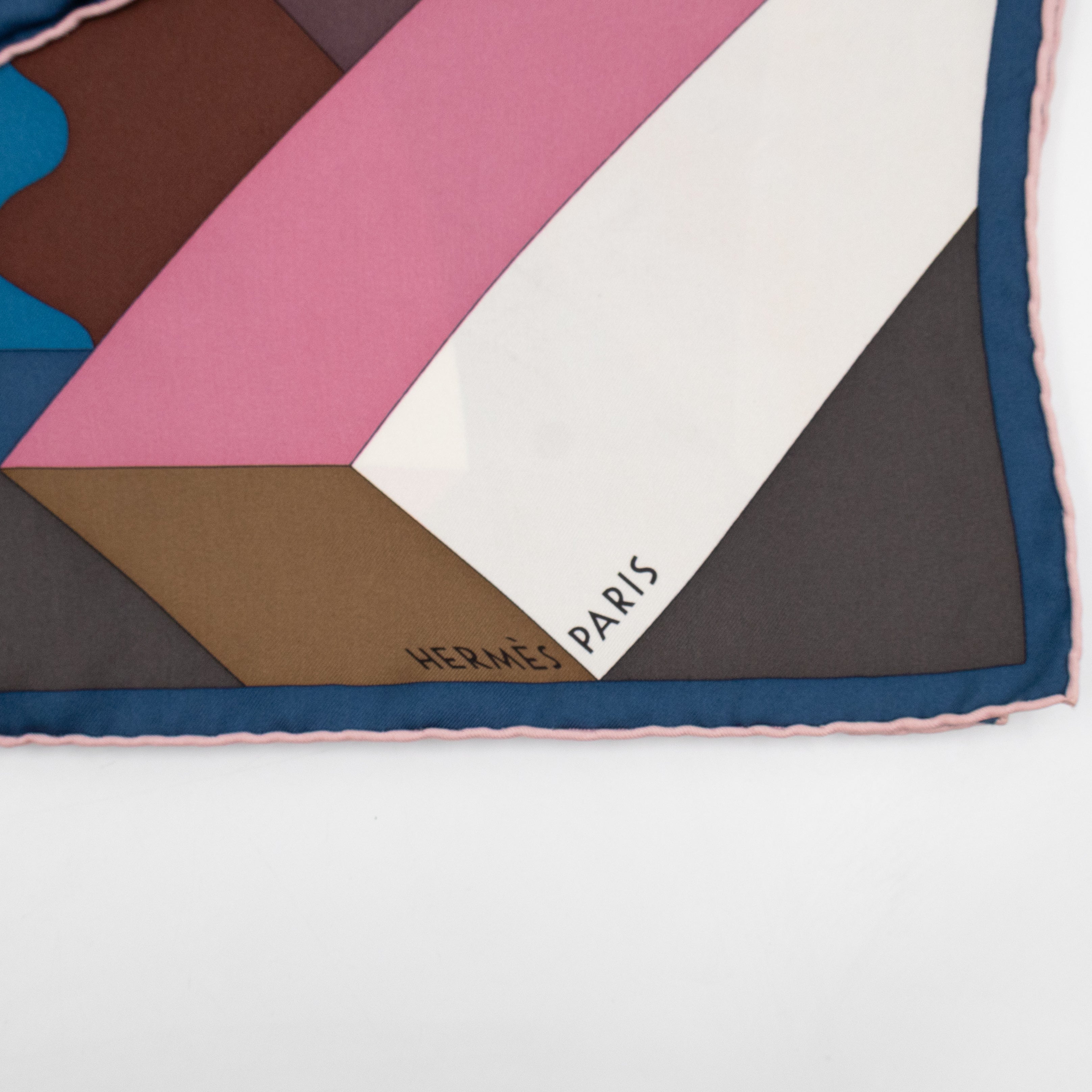 Silk Scarf 90 New Hermes Perspective Cavaliere Pink