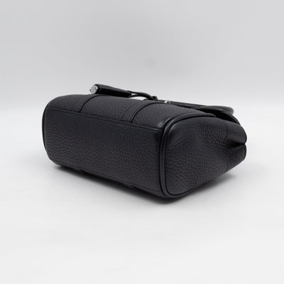 Mini Bayswater Black Grain Leather