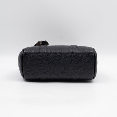Mini Bayswater Black Grain Leather