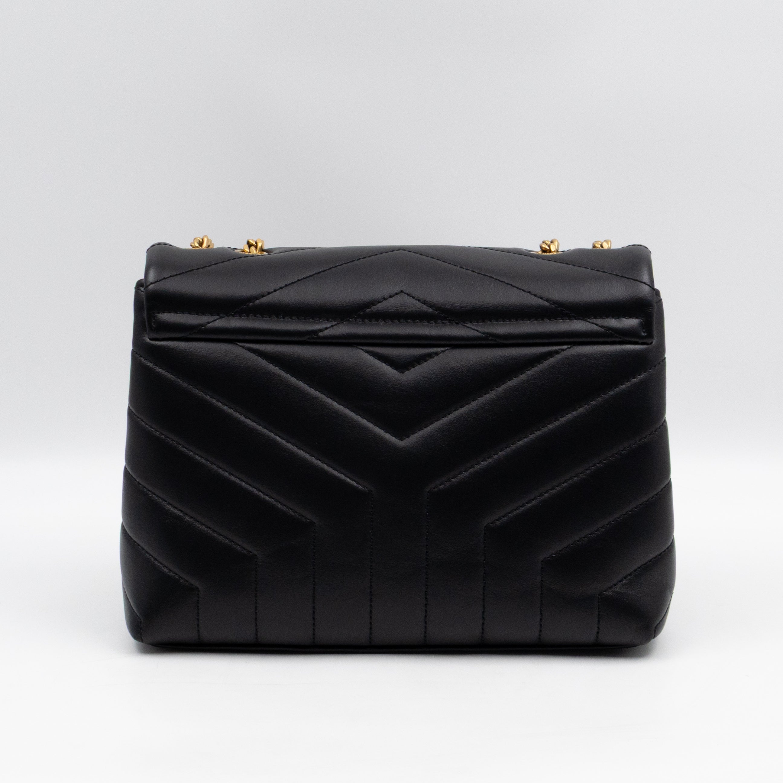 Loulou Small Black Leather