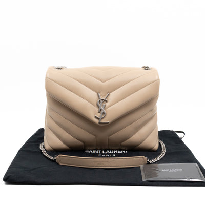 Loulou Small Beige Leather