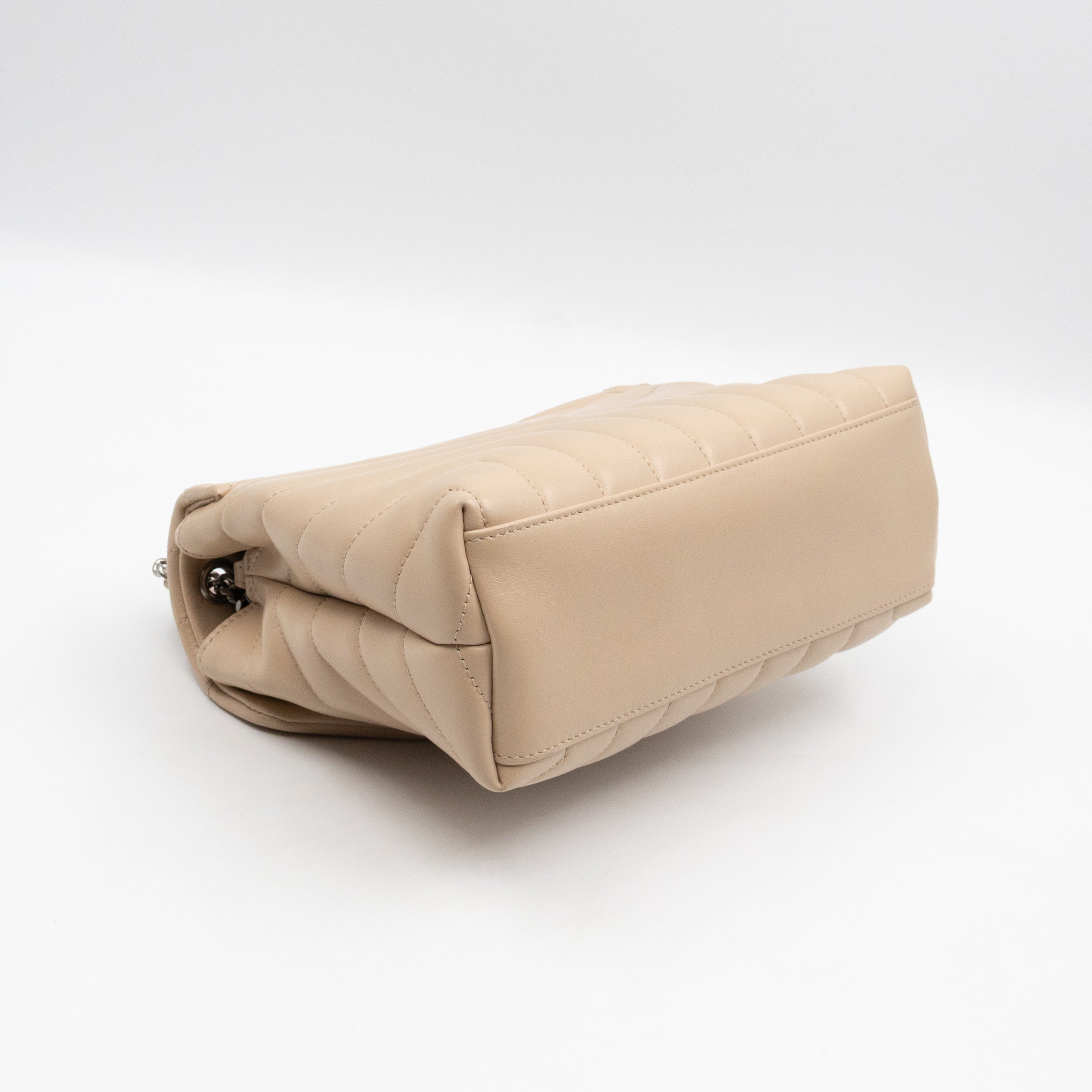 Loulou Small Beige Leather