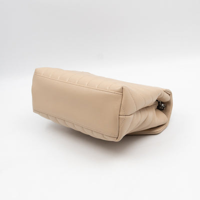 Loulou Small Beige Leather