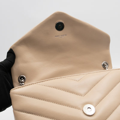 Loulou Small Beige Leather