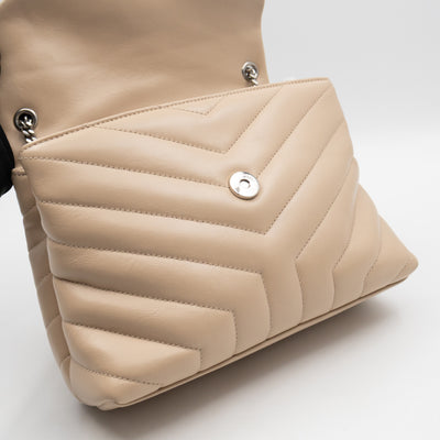 Loulou Small Beige Leather