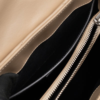 Loulou Small Beige Leather
