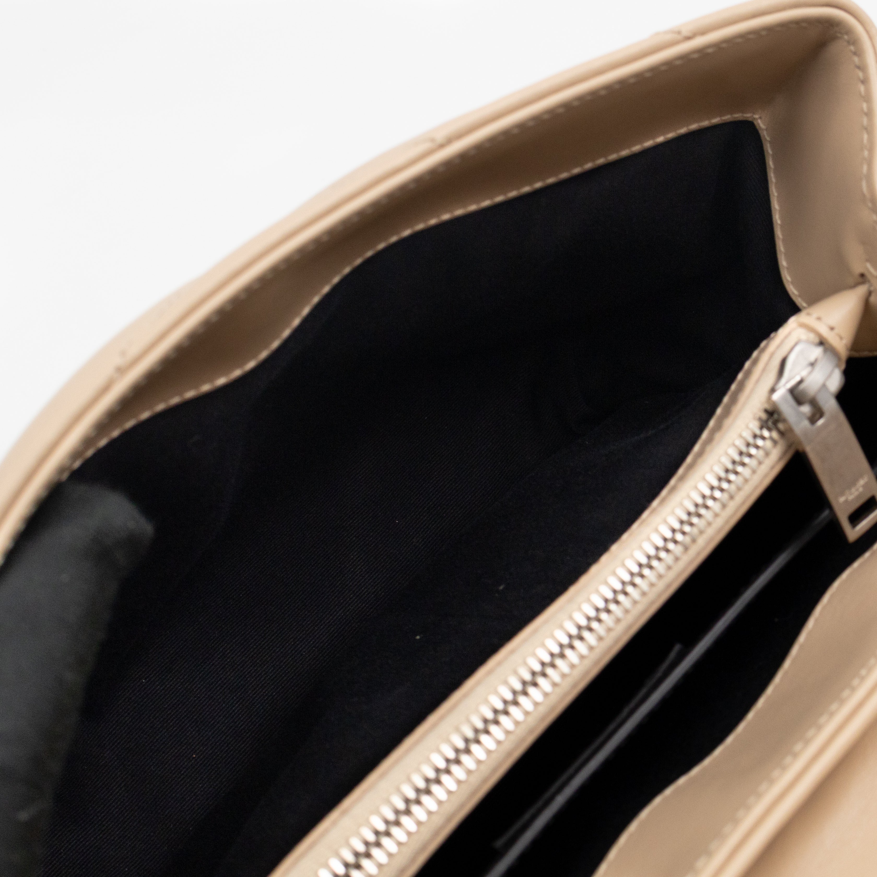 Loulou Small Beige Leather