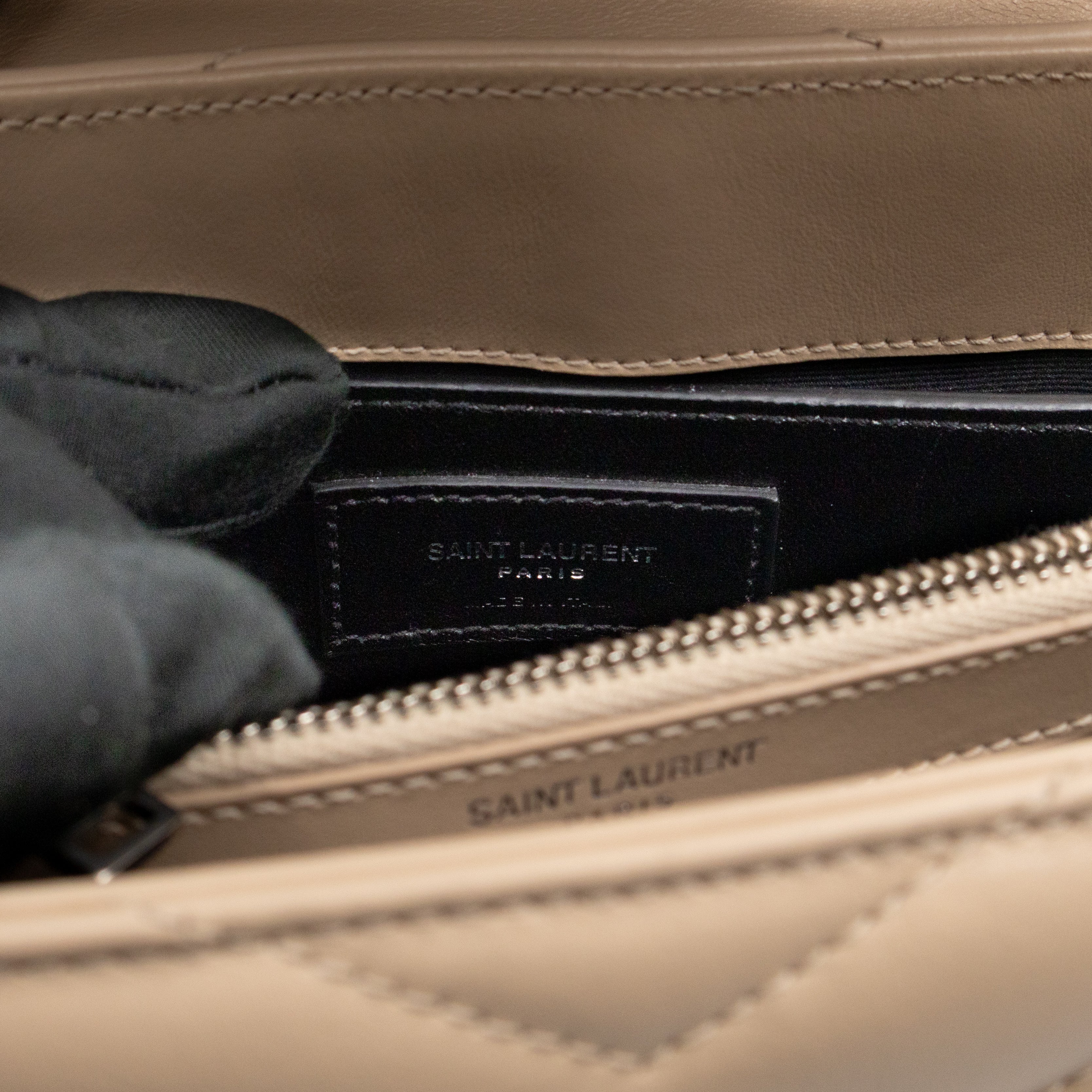 Loulou Small Beige Leather