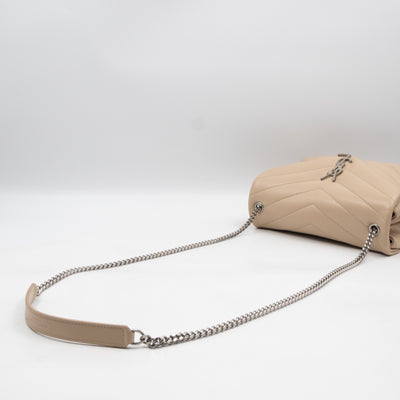 Loulou Small Beige Leather