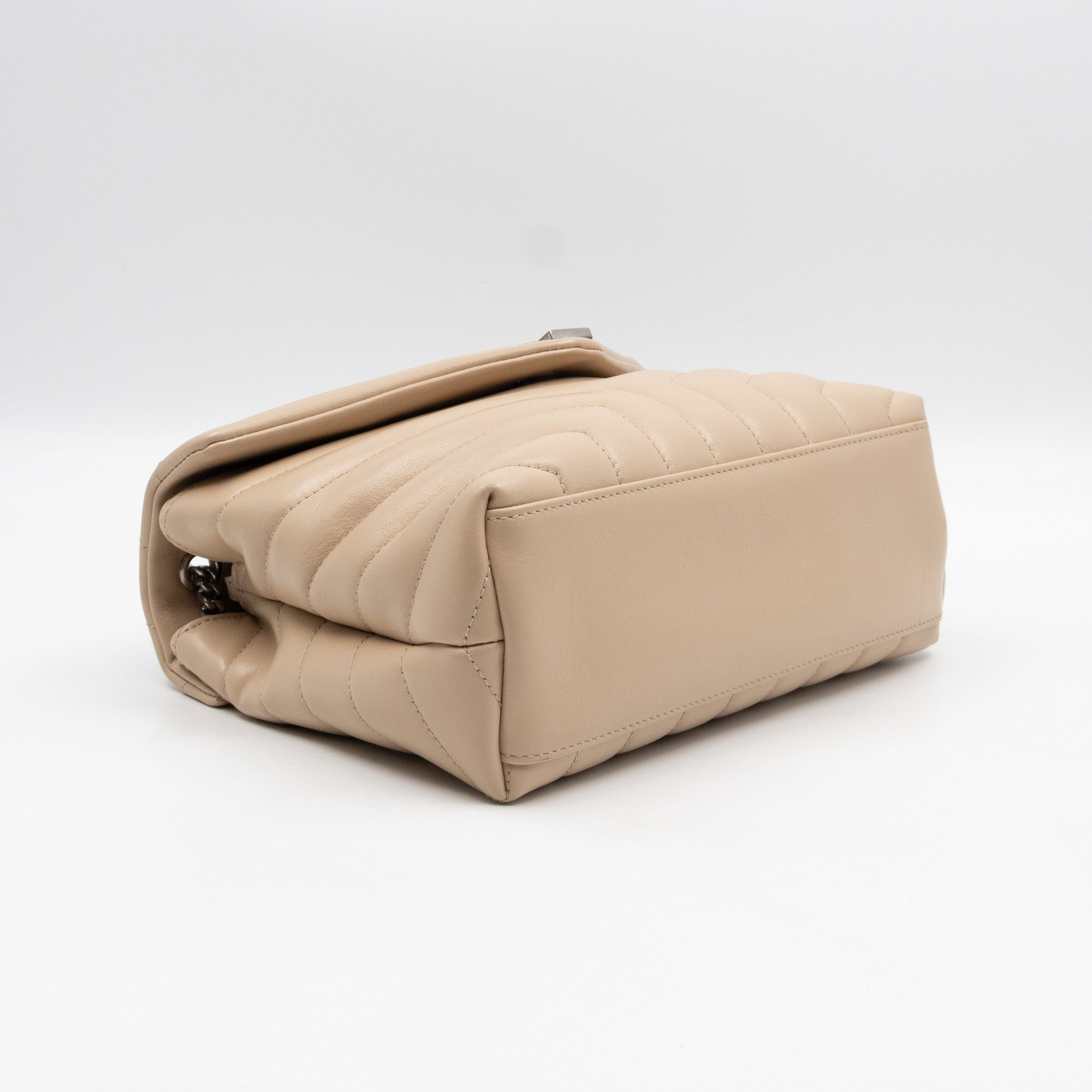 Loulou Small Beige Leather
