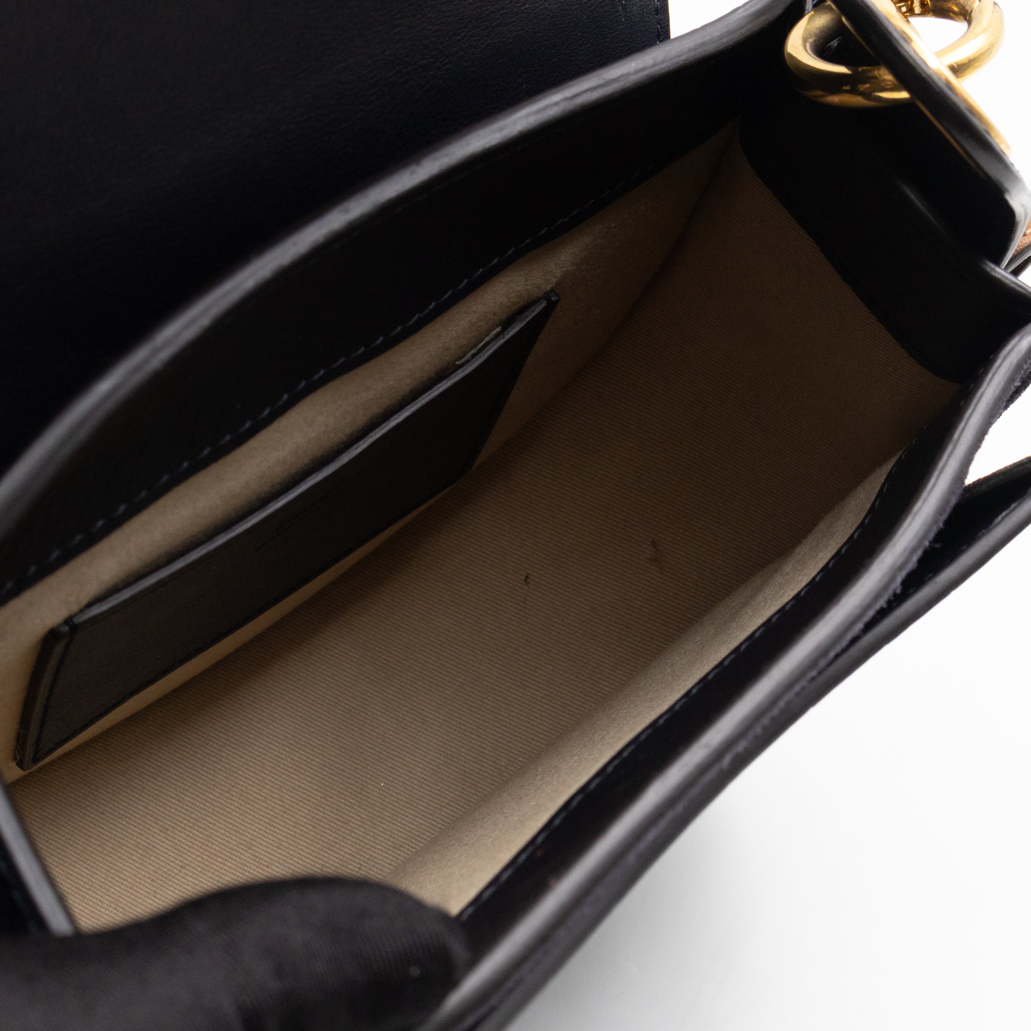 Tess Small Bag Black Croc Embossed Leather