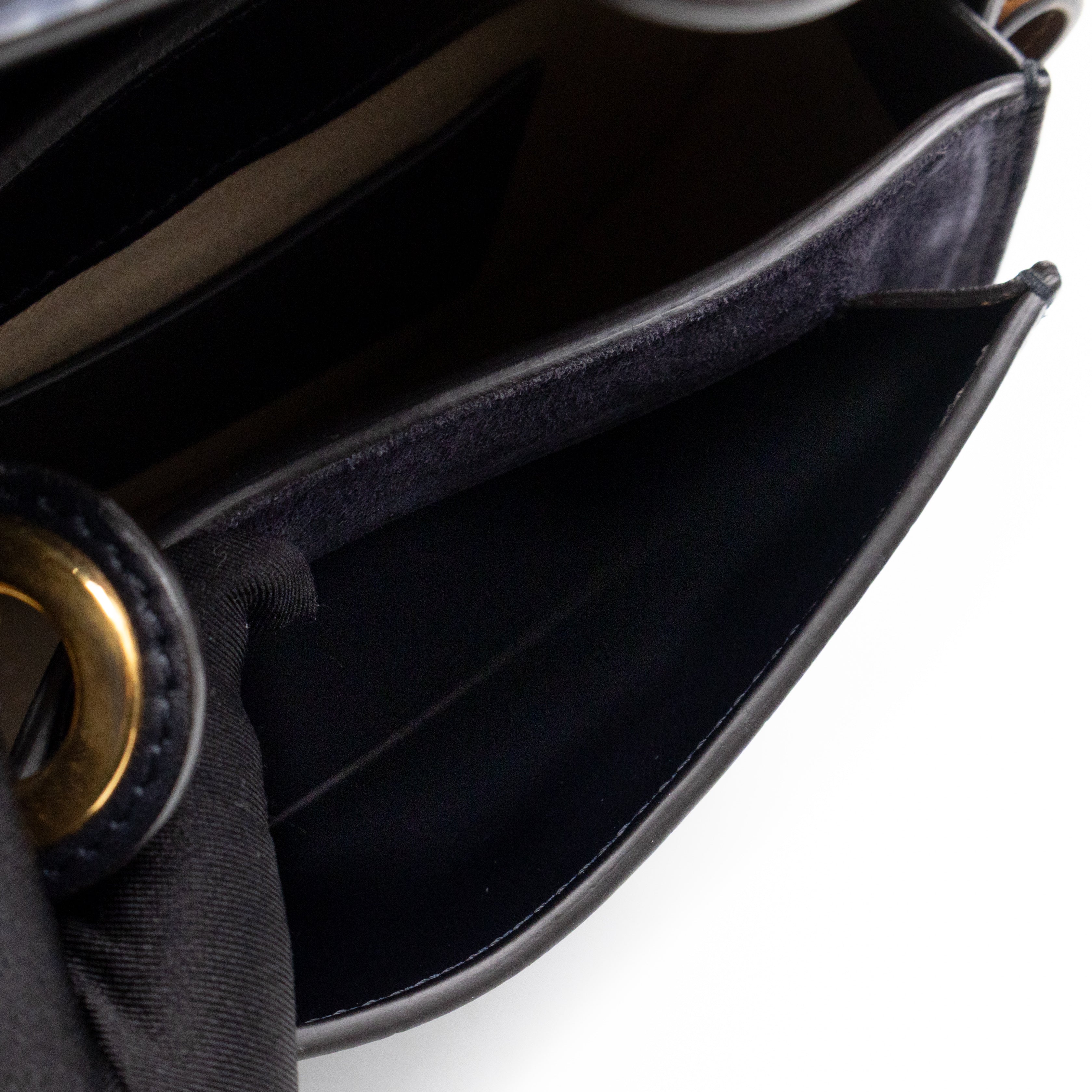 Tess Small Bag Black Croc Embossed Leather