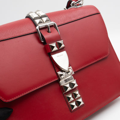 Elektra Two Way Bag Red Leather
