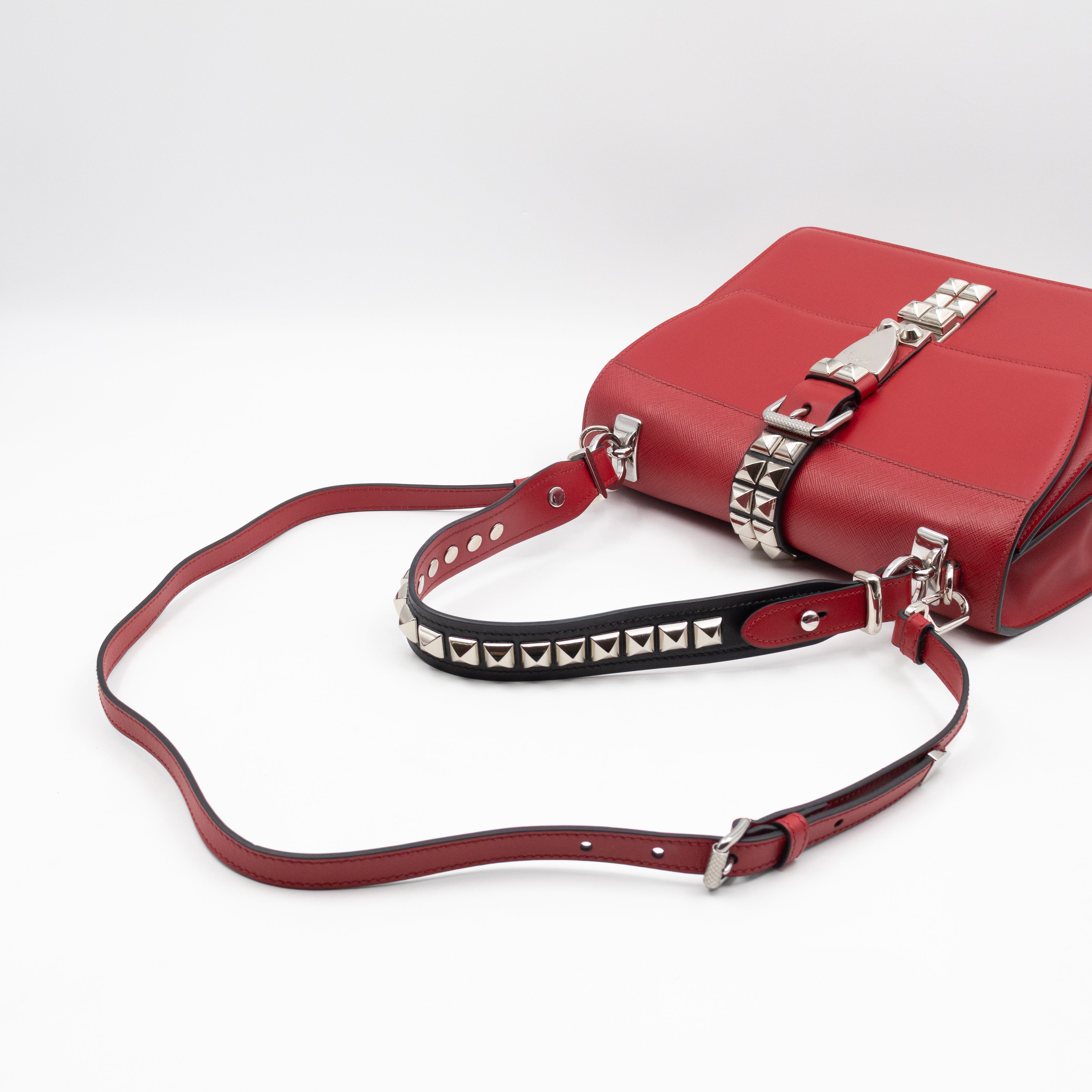 Elektra Two Way Bag Red Leather