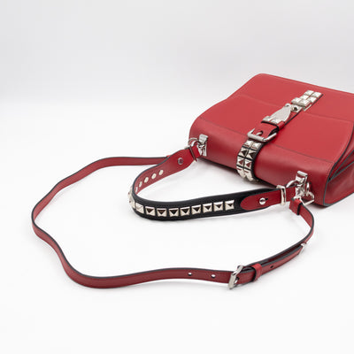 Elektra Two Way Bag Red Leather