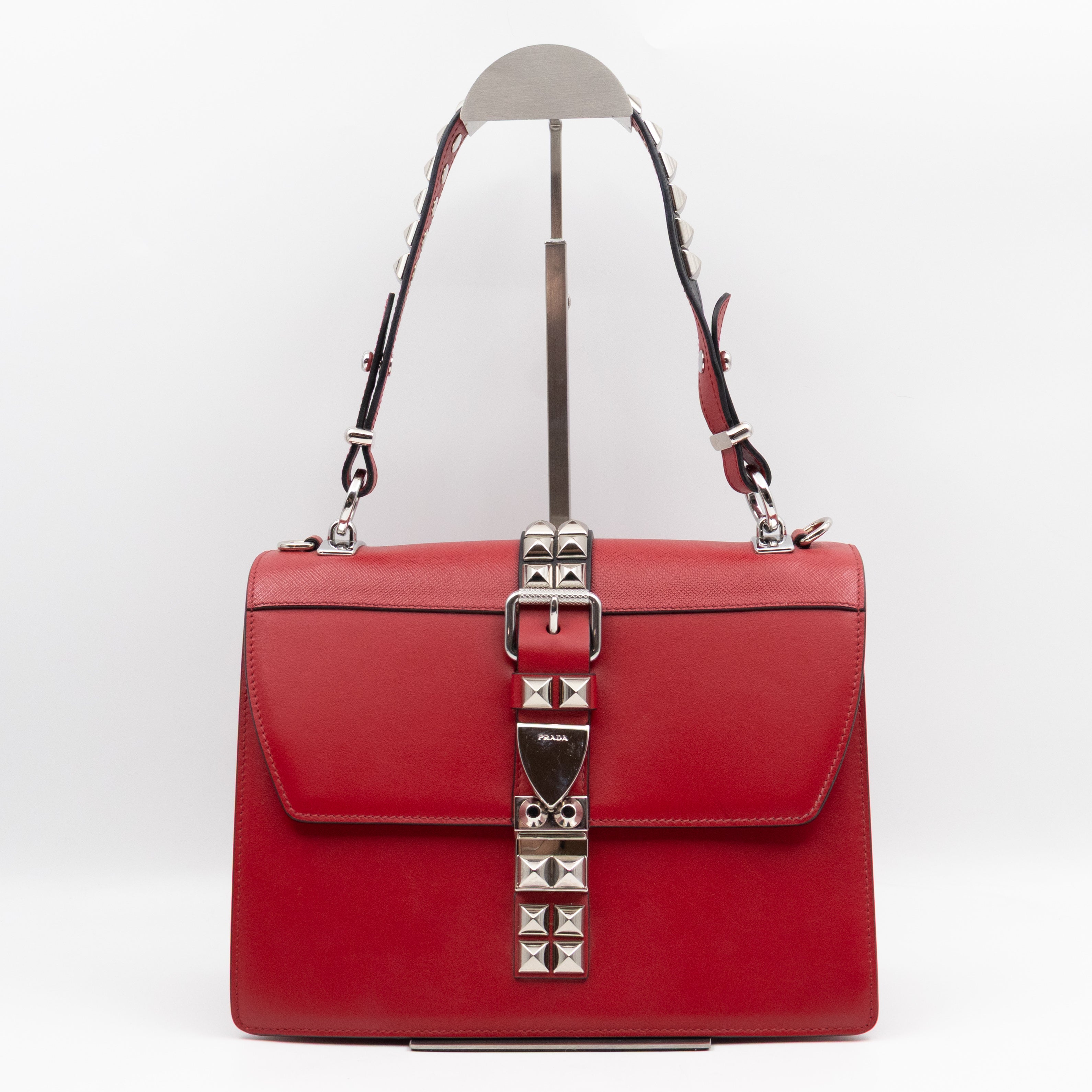 Elektra Two Way Bag Red Leather