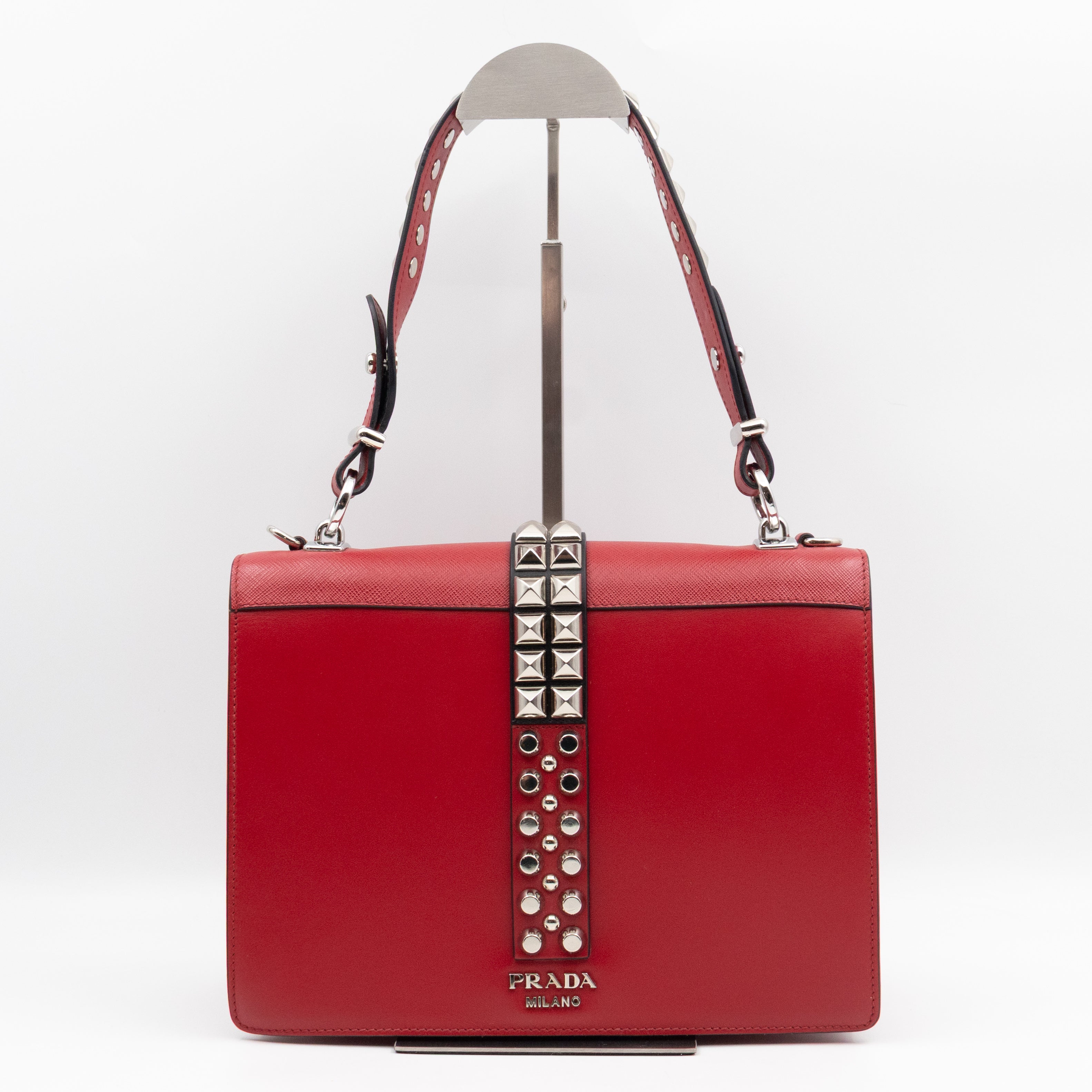 Elektra Two Way Bag Red Leather
