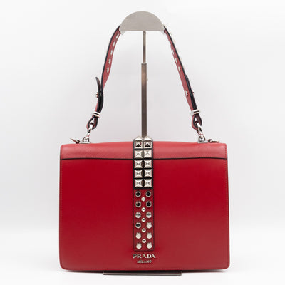 Elektra Two Way Bag Red Leather