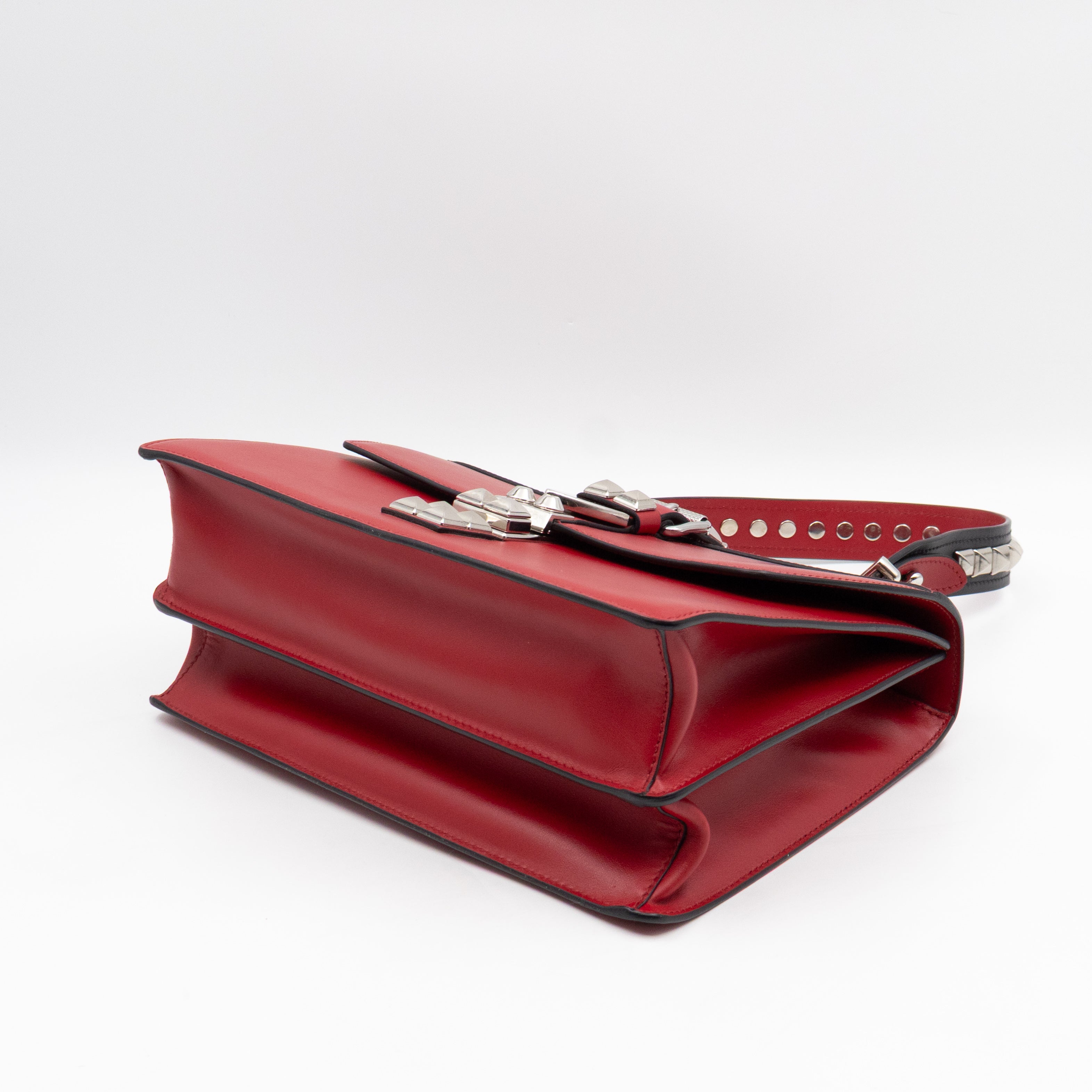 Elektra Two Way Bag Red Leather