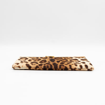Chain Clutch Ponyhair Leopard