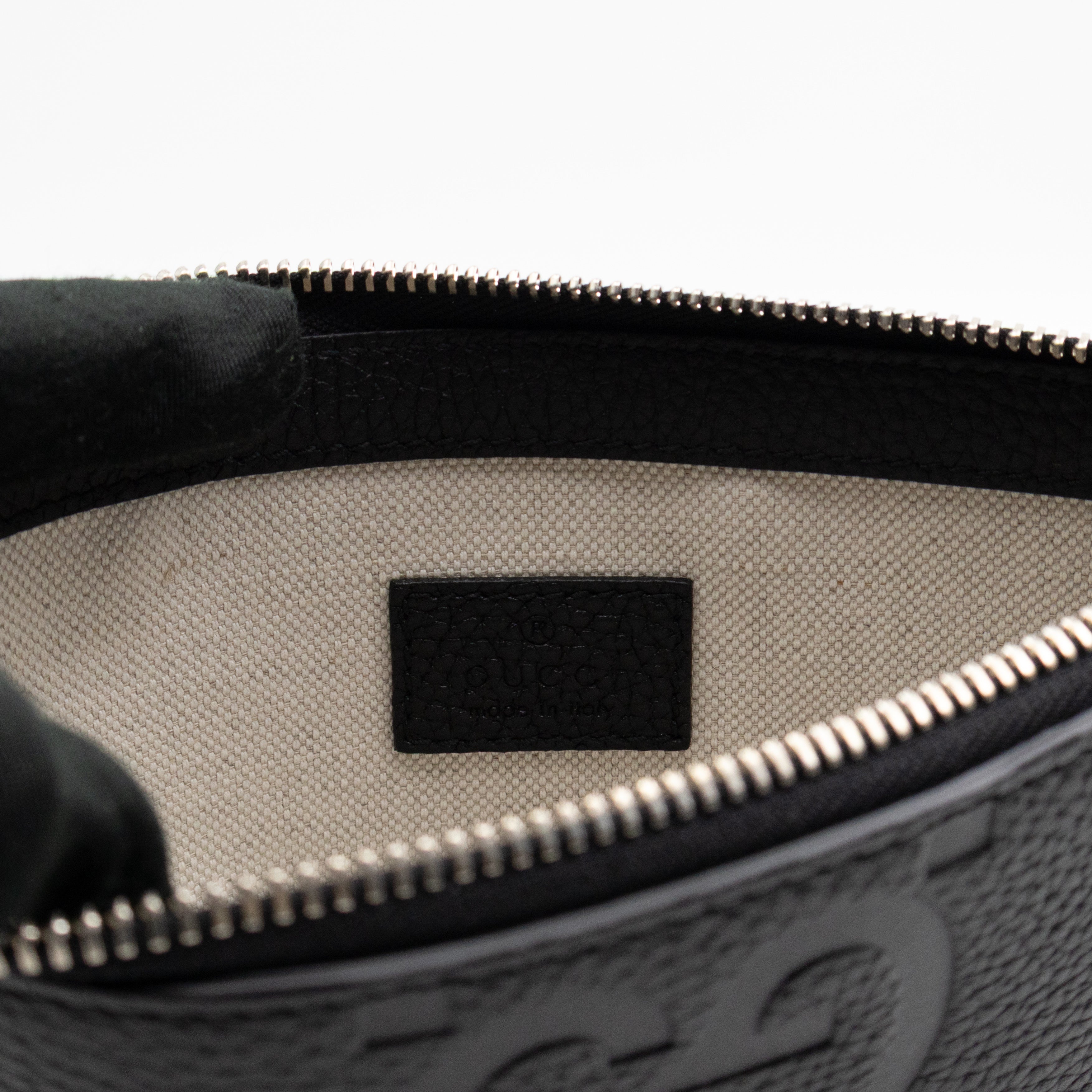Pouch Jumbo GG Black Leather