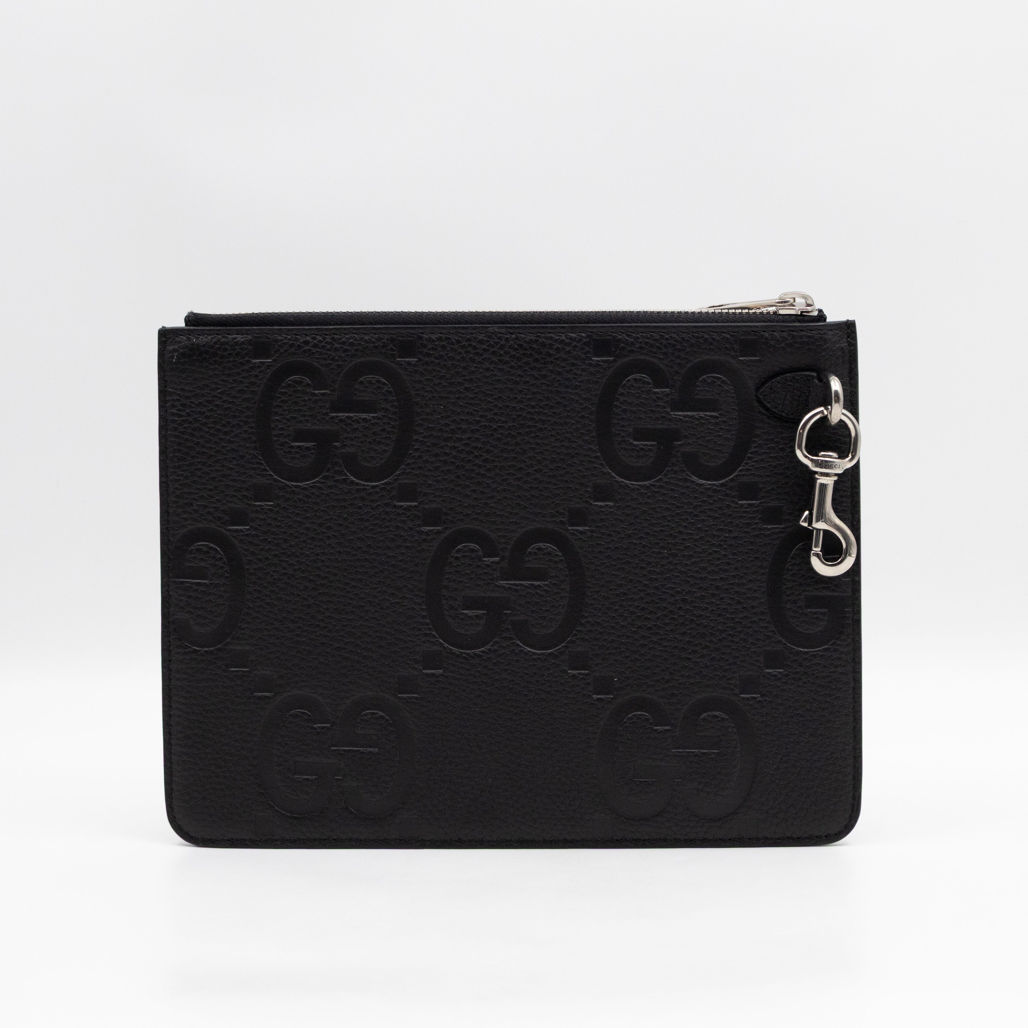 Pouch Jumbo GG Black Leather