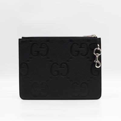 Pouch Jumbo GG Black Leather