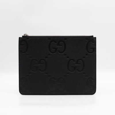 Pouch Jumbo GG Black Leather
