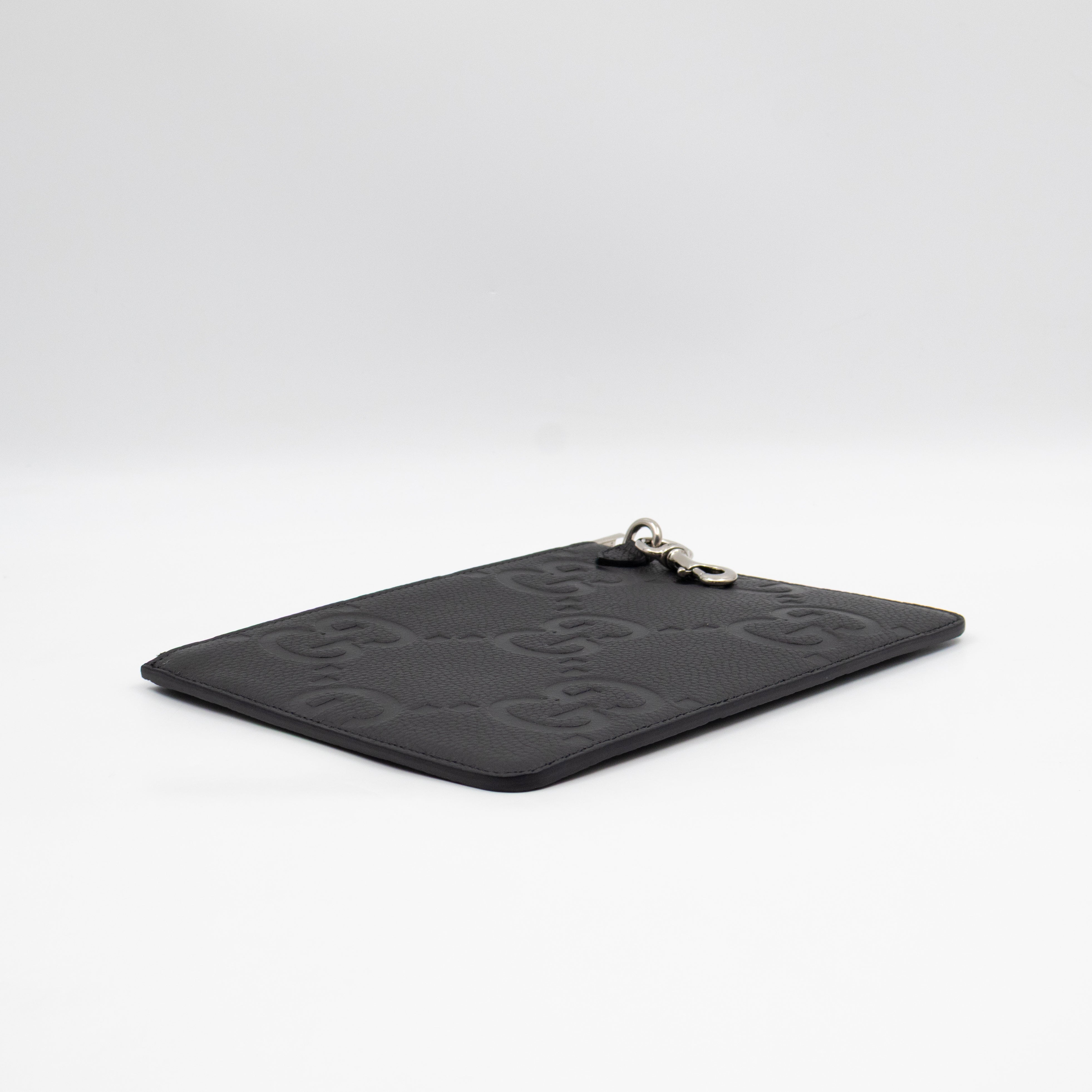 Pouch Jumbo GG Black Leather