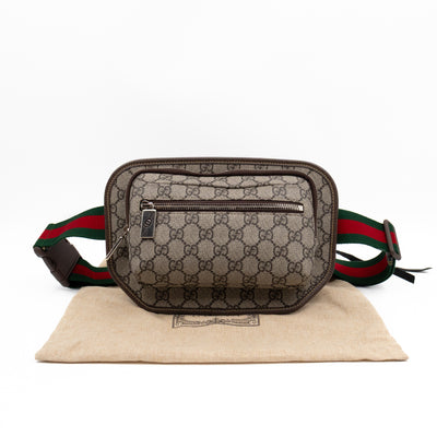 Waist Bag GG Supreme Brown Leather