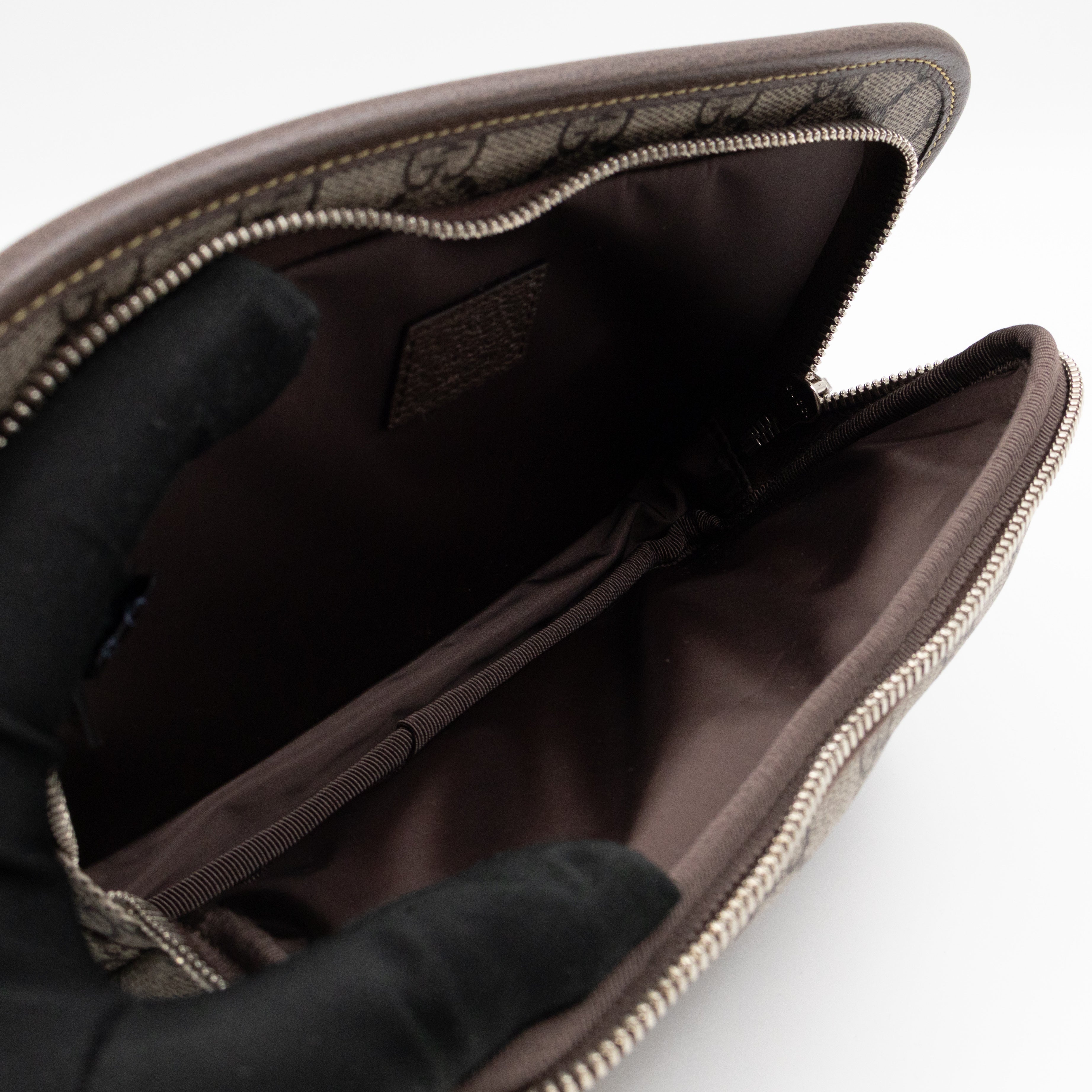 Waist Bag GG Supreme Brown Leather