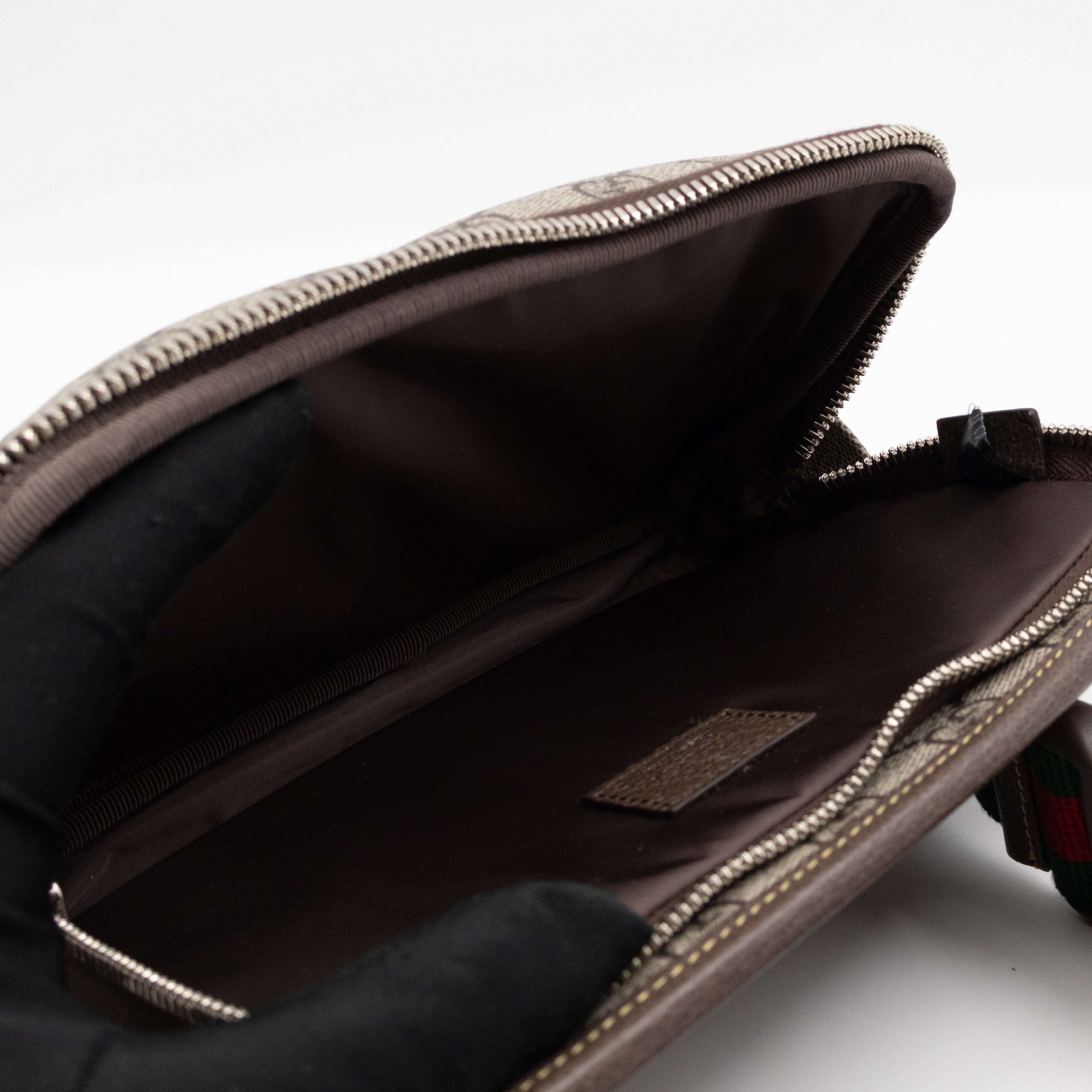 Waist Bag GG Supreme Brown Leather