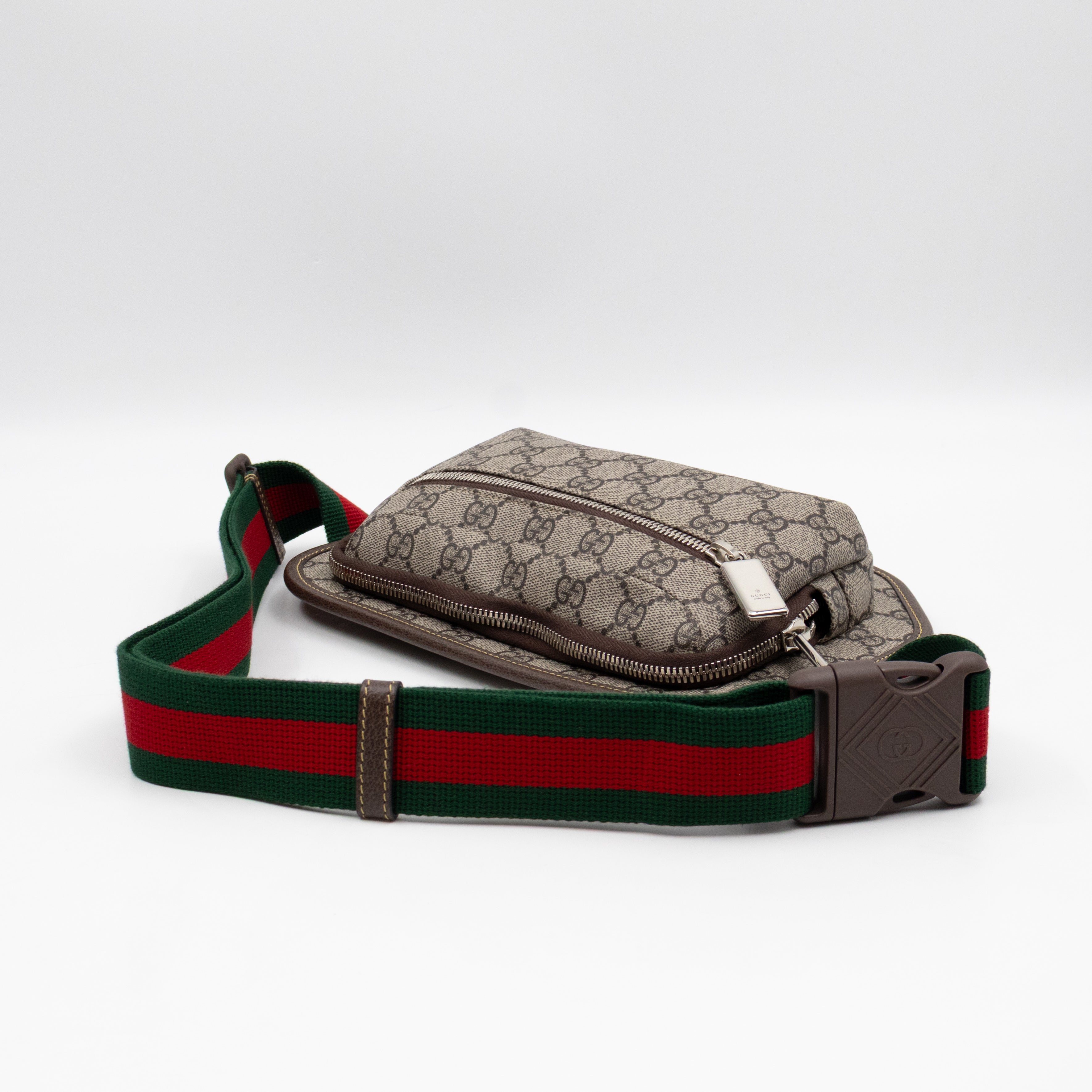 Waist Bag GG Supreme Brown Leather