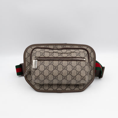 Waist Bag GG Supreme Brown Leather