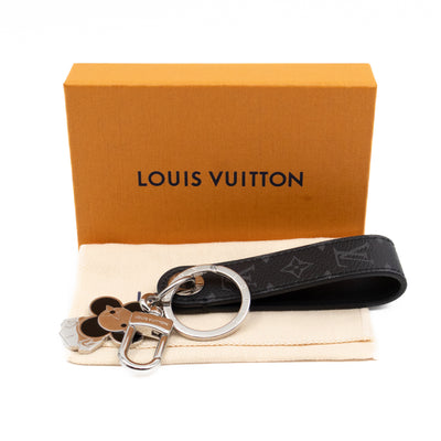 Vivienne Dragonne Key Holder & Bag Charm Monogram Eclipse